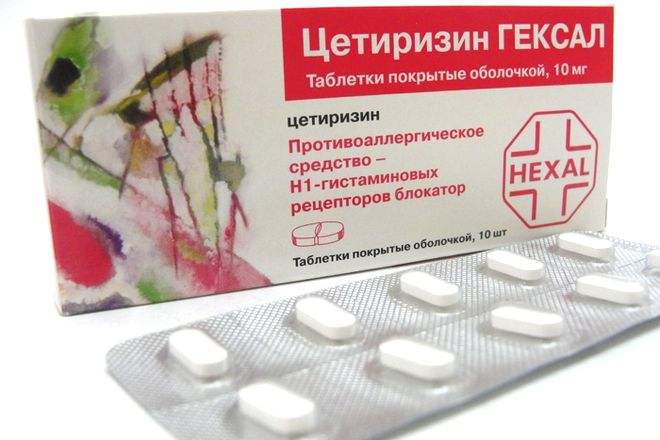 цетиризин гексал таблетки