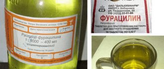 раствор фурацилина